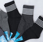 SKS081-ADS Lines Long Ankle Socks