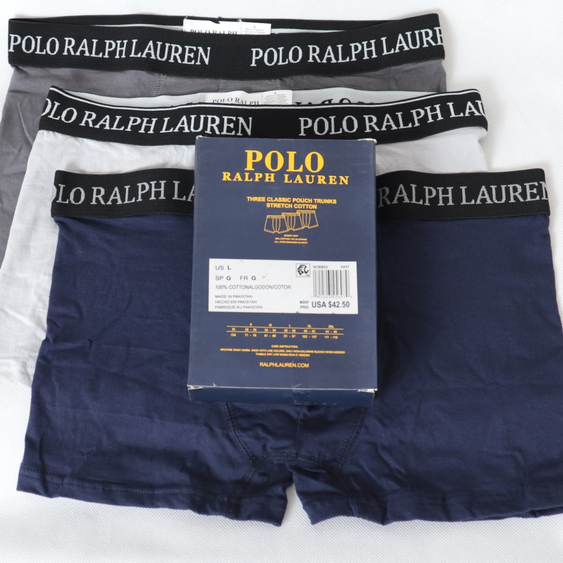 BB0011-PLRLN PACK OF 3 STRETCH COTTON BOXER BRIEFS