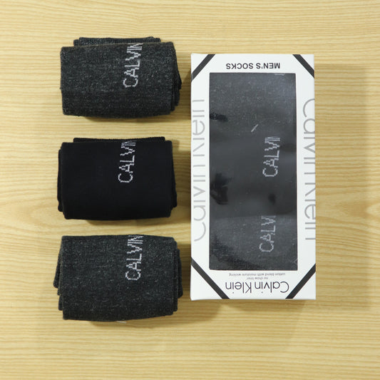 SKS015-CLKLN PACK OF 3 BRANDED FULL LENGHT SOCKS BOX