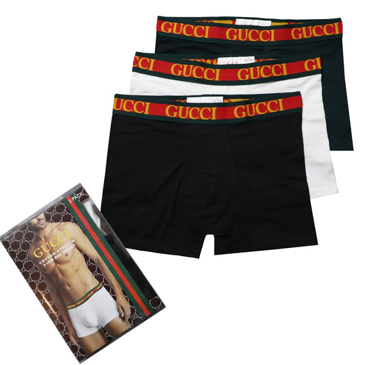 BB007-GC PACK OF 3 STRETCH COTTON BOXER BRIEFS